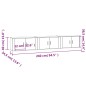 vidaXL TV-Wandschränke 3 Stk. Braun Eichen-Optik 80x34,5x40 cm vidaXL TV-Wandschränke 3 Stk. Braun Eichen-Optik 80x34,5x40 cm