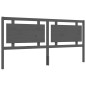 vidaXL Massivholzbett mit Kopfteil Grau 200x200 cm vidaXL Massivholzbett mit Kopfteil Grau 200x200 cm