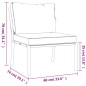 vidaXL 5-tlg. Garten-Lounge-Set mit Grauen Kissen Stahl vidaXL 5-tlg. Garten-Lounge-Set mit Grauen Kissen Stahl