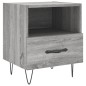 vidaXL Nachttische 2 Stk. Grau Sonoma 40x35x47,5 cm Holzwerkstoff