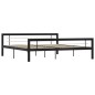 vidaXL Bettgestell Schwarz und Weiß Metall 180×200 cm vidaXL Bettgestell Schwarz und Weiß Metall 180×200 cm