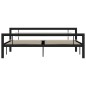 vidaXL Bettgestell Schwarz und Weiß Metall 180×200 cm vidaXL Bettgestell Schwarz und Weiß Metall 180×200 cm
