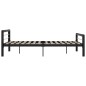 vidaXL Bettgestell Schwarz und Weiß Metall 180×200 cm vidaXL Bettgestell Schwarz und Weiß Metall 180×200 cm