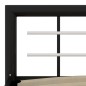 vidaXL Bettgestell Schwarz und Weiß Metall 180×200 cm vidaXL Bettgestell Schwarz und Weiß Metall 180×200 cm