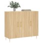 vidaXL Sideboard Sonoma-Eiche 90x34x80 cm Holzwerkstoff vidaXL Sideboard Sonoma-Eiche 90x34x80 cm Holzwerkstoff