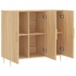 vidaXL Sideboard Sonoma-Eiche 90x34x80 cm Holzwerkstoff vidaXL Sideboard Sonoma-Eiche 90x34x80 cm Holzwerkstoff
