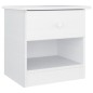 vidaXL Nachttisch ALTA Weiß 43x35x40,5 cm Massivholz Kiefer vidaXL Nachttisch ALTA Weiß 43x35x40,5 cm Massivholz Kiefer