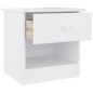 vidaXL Nachttisch ALTA Weiß 43x35x40,5 cm Massivholz Kiefer vidaXL Nachttisch ALTA Weiß 43x35x40,5 cm Massivholz Kiefer