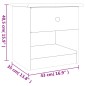 vidaXL Nachttisch ALTA Weiß 43x35x40,5 cm Massivholz Kiefer vidaXL Nachttisch ALTA Weiß 43x35x40,5 cm Massivholz Kiefer