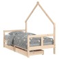 vidaXL Kinderbett mit Schubladen 80x160 cm Massivholz Kiefer vidaXL Kinderbett mit Schubladen 80x160 cm Massivholz Kiefer