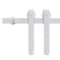 vidaXL Mini Schiebetürbeschlag Set für Schranktüren Carbonstahl 200 cm vidaXL Mini Schiebetürbeschlag Set für Schranktüren Carbonstahl 200 cm