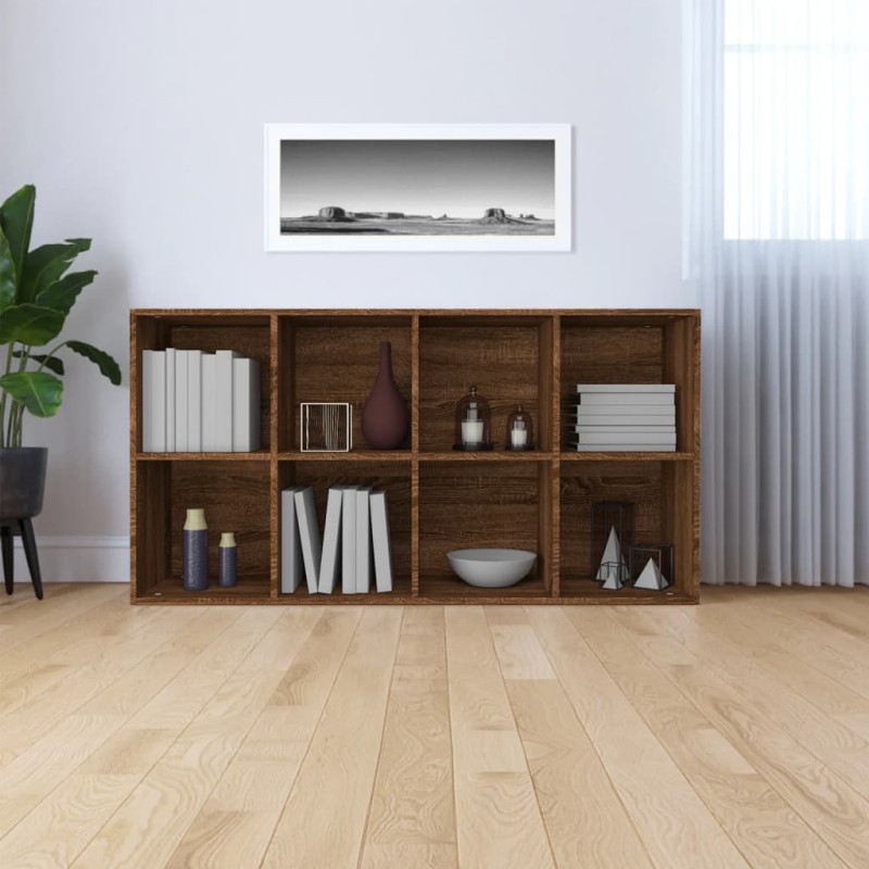 vidaXL Bücherregal/Sideboard Braun Eiche 66×30×130 cm Holzwerkstoff vidaXL Bücherregal/Sideboard Braun Eiche 66×30×130 cm Holzwerkstoff