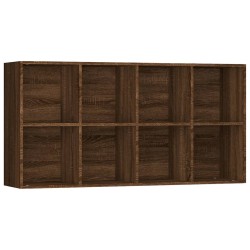vidaXL Bücherregal/Sideboard Braun Eiche 66×30×130 cm Holzwerkstoff