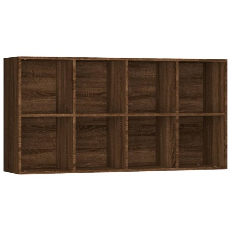 vidaXL Bücherregal/Sideboard Braun Eiche 66×30×130 cm Holzwerkstoff