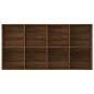 vidaXL Bücherregal/Sideboard Braun Eiche 66×30×130 cm Holzwerkstoff vidaXL Bücherregal/Sideboard Braun Eiche 66×30×130 cm Holzwerkstoff
