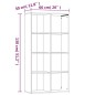 vidaXL Bücherregal/Sideboard Braun Eiche 66×30×130 cm Holzwerkstoff vidaXL Bücherregal/Sideboard Braun Eiche 66×30×130 cm Holzwerkstoff