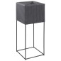 vidaXL Garten-Hochbeete 3-tlg. Poly Rattan Schwarz vidaXL Garten-Hochbeete 3-tlg. Poly Rattan Schwarz