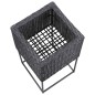 vidaXL Garten-Hochbeete 3-tlg. Poly Rattan Schwarz vidaXL Garten-Hochbeete 3-tlg. Poly Rattan Schwarz