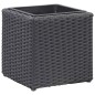 vidaXL Garten-Hochbeete 3-tlg. Poly Rattan Schwarz vidaXL Garten-Hochbeete 3-tlg. Poly Rattan Schwarz