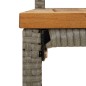 vidaXL 5-tlg. Gartenbar-Set Grau Poly Rattan & Massivholz Akazie vidaXL 5-tlg. Gartenbar-Set Grau Poly Rattan & Massivholz Akazie