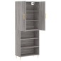 Highboard Grau Sonoma 69,5x34x180 cm Holzwerkstoff Highboard Grau Sonoma 69,5x34x180 cm Holzwerkstoff