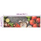 vidaXL Küchenteppich Waschbar Gemüse 45x150 cm Samt vidaXL Küchenteppich Waschbar Gemüse 45x150 cm Samt