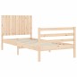 vidaXL Massivholzbett mit Kopfteil 90x200 cm vidaXL Massivholzbett mit Kopfteil 90x200 cm
