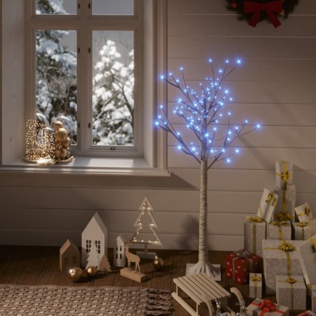 vidaXL Weihnachtsbaum 120 LEDs 1,2 m Blau Weide Indoor Outdoor