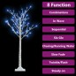 vidaXL Weihnachtsbaum 120 LEDs 1,2 m Blau Weide Indoor Outdoor vidaXL Weihnachtsbaum 120 LEDs 1,2 m Blau Weide Indoor Outdoor