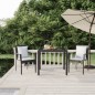 vidaXL 3-tlg. Garten-Essgruppe mit Kissen Schwarz Poly Rattan vidaXL 3-tlg. Garten-Essgruppe mit Kissen Schwarz Poly Rattan