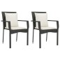 vidaXL 3-tlg. Garten-Essgruppe mit Kissen Schwarz Poly Rattan vidaXL 3-tlg. Garten-Essgruppe mit Kissen Schwarz Poly Rattan