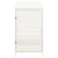 vidaXL Geräteschuppen Weiß 55x52x112 cm Massivholz Tanne vidaXL Geräteschuppen Weiß 55x52x112 cm Massivholz Tanne