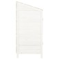 vidaXL Geräteschuppen Weiß 55x52x112 cm Massivholz Tanne vidaXL Geräteschuppen Weiß 55x52x112 cm Massivholz Tanne