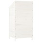 vidaXL Geräteschuppen Weiß 55x52x112 cm Massivholz Tanne vidaXL Geräteschuppen Weiß 55x52x112 cm Massivholz Tanne