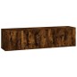 vidaXL 3-tlg. TV-Schrank-Set Räuchereiche Holzwerkstoff vidaXL 3-tlg. TV-Schrank-Set Räuchereiche Holzwerkstoff