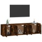 vidaXL 3-tlg. TV-Schrank-Set Räuchereiche Holzwerkstoff vidaXL 3-tlg. TV-Schrank-Set Räuchereiche Holzwerkstoff