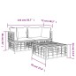vidaXL 3-tlg. Garten-Lounge-Set mit Kissen Anthrazit Poly Rattan vidaXL 3-tlg. Garten-Lounge-Set mit Kissen Anthrazit Poly Rattan
