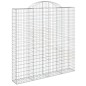 vidaXL Gabionen mit Hochbogen 6 Stk. 200x30x200/220cm Verzinktes Eisen vidaXL Gabionen mit Hochbogen 6 Stk. 200x30x200/220cm Verzinktes Eisen