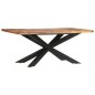 vidaXL Esstisch 180 x 90 x 76 cm Massivholz vidaXL Esstisch 180 x 90 x 76 cm Massivholz