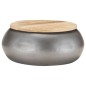 vidaXL Couchtisch Grau 68x68x30 cm Massivholz Mango vidaXL Couchtisch Grau 68x68x30 cm Massivholz Mango
