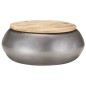 vidaXL Couchtisch Grau 68x68x30 cm Massivholz Mango vidaXL Couchtisch Grau 68x68x30 cm Massivholz Mango