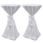 2 x Tischhusse Stehtischhusse weiß 60 cm 2 x Tischhusse Stehtischhusse weiß 60 cm