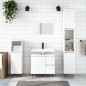 vidaXL Badschrank Hochglanz-Weiß 30x30x190 cm Holzwerkstoff vidaXL Badschrank Hochglanz-Weiß 30x30x190 cm Holzwerkstoff