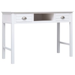 vidaXL Schreibtisch Weiß 110×45×76 cm Holz