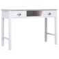 vidaXL Schreibtisch Weiß 110×45×76 cm Holz vidaXL Schreibtisch Weiß 110×45×76 cm Holz