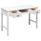 vidaXL Schreibtisch Weiß 110×45×76 cm Holz vidaXL Schreibtisch Weiß 110×45×76 cm Holz