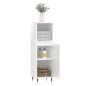 vidaXL Badschrank Hochglanz-Weiß 30x30x100 cm Holzwerkstoff vidaXL Badschrank Hochglanz-Weiß 30x30x100 cm Holzwerkstoff