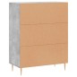 vidaXL Sideboard Betongrau 69,5x34x90 cm Holzwerkstoff vidaXL Sideboard Betongrau 69,5x34x90 cm Holzwerkstoff