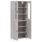vidaXL Highboard Grau Sonoma 69,5x34x180 cm Holzwerkstoff vidaXL Highboard Grau Sonoma 69,5x34x180 cm Holzwerkstoff