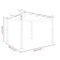 vidaXL Pavillon mit Ausziehbarem Dach 3x3 m Creme vidaXL Pavillon mit Ausziehbarem Dach 3x3 m Creme